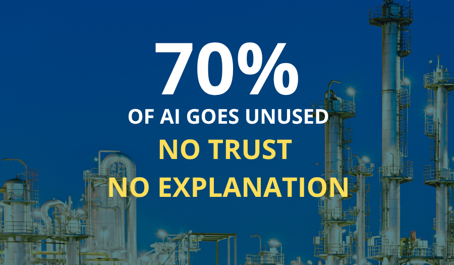 70% of AI goes unused. NO trust. NO explanation